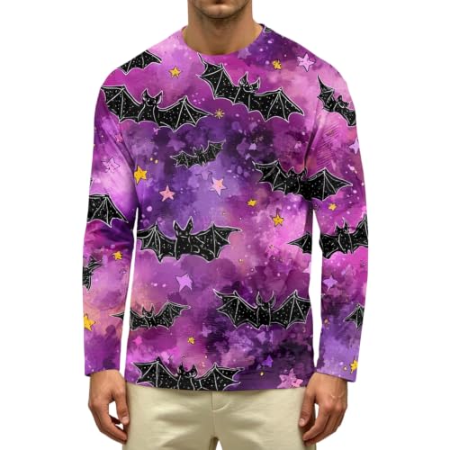 T-shirt Halloween homme à manches longues pour rester au chaud