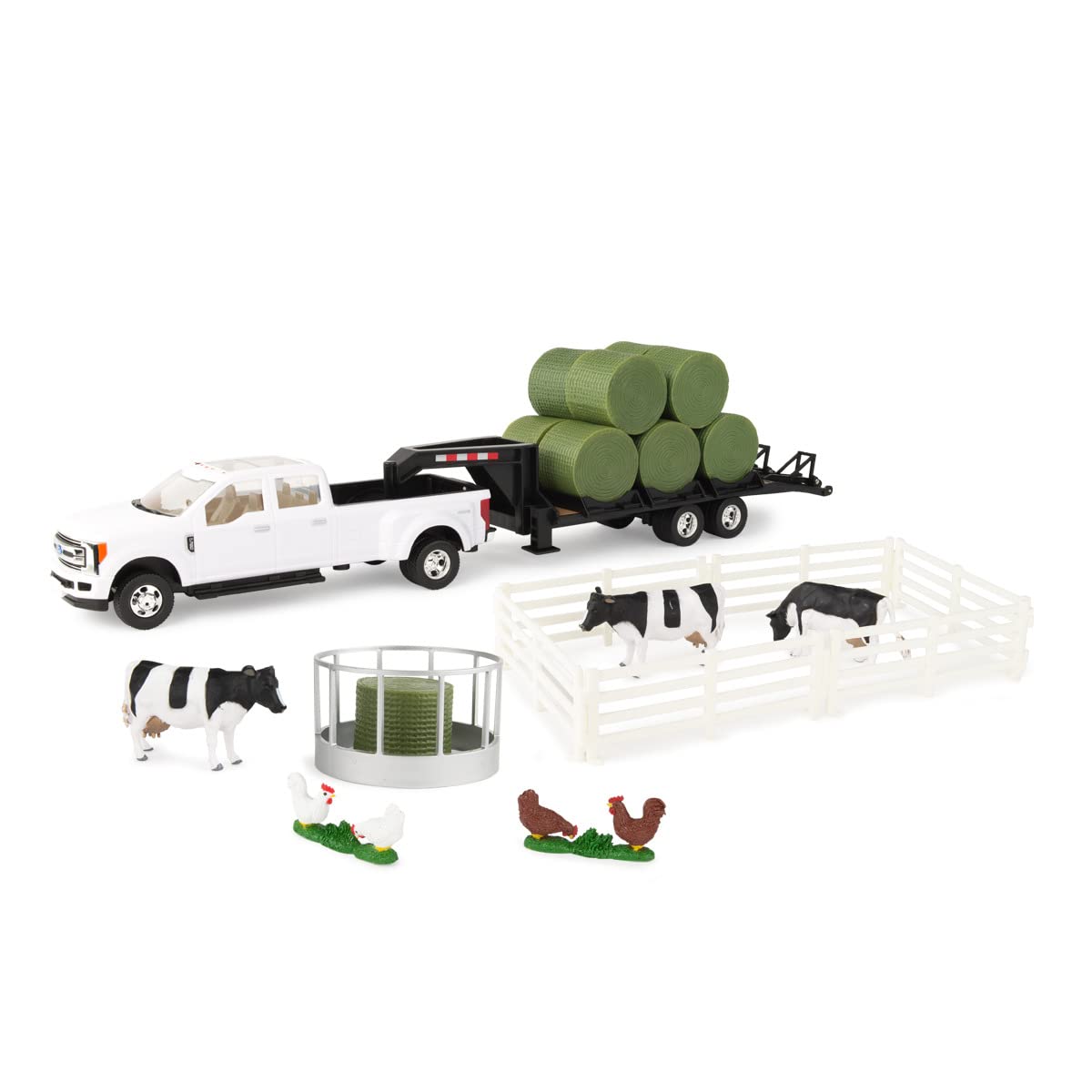 Amazon.com: John Deere 1/32 Big Roads Ford Truck w/Round Bales