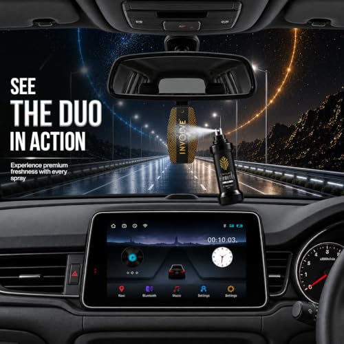 Image of Involve Elements Pro Combo - Star Dust and Meteor Shower Car Perfume Spray - Pack of 2-30 Ml Each | Premium Car Air Freshener | 200+ Sprays Each | Long-Lasting Car Fragrance | Car Accessories 2026