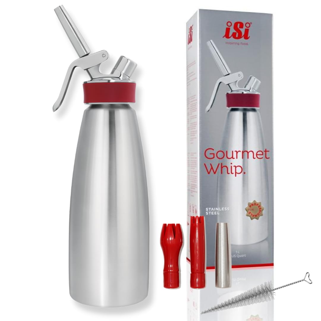 Runesol Sahnespender 500ml, Professionelle Sahnesyphon Für