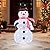 Kemooie 3FT Lighted Snowman Christmas Decorations, Pre-Lit Light Up White Collapsible Snowman with Built-in Led Lights Holiday Snowman for Home Indoor Lawn Yard Xmas Décor