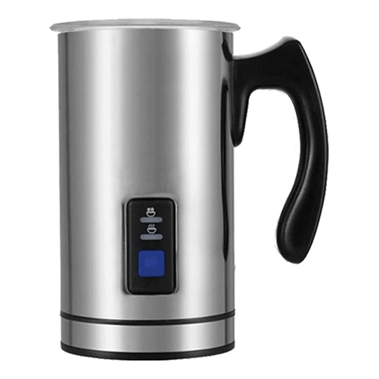 HMTE Montalatte Montalatte Elettrico in Acciaio Inox 250ml Schiuma Automatica Calda E Fredda E Scalda Latte per Cappuccino Latte