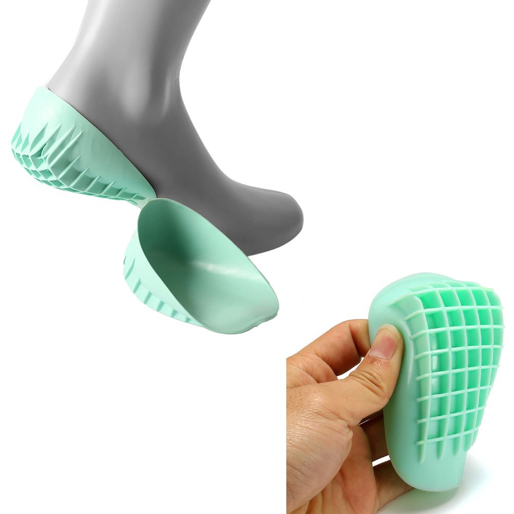 Pedimend fascite plantare solette doppio | Heavy Duty gel comfort tallone | Achille sollievo dal dolore | sperone calcaneare cura del piede imbottito per tendine tibiale posteriore e sport