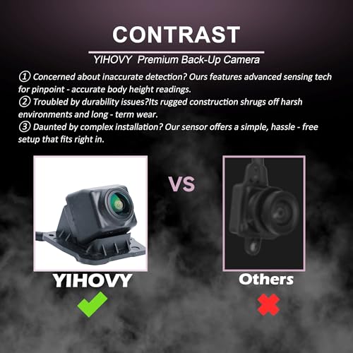 YIHOVY Rear View Backup Reverse Camera, Parking Back Up Assist Camera fit for Chevrolet Equinox 2018 2019 2020 18 19 20, OE Number 23137305 by YIHOVY - Used condition - Image 6