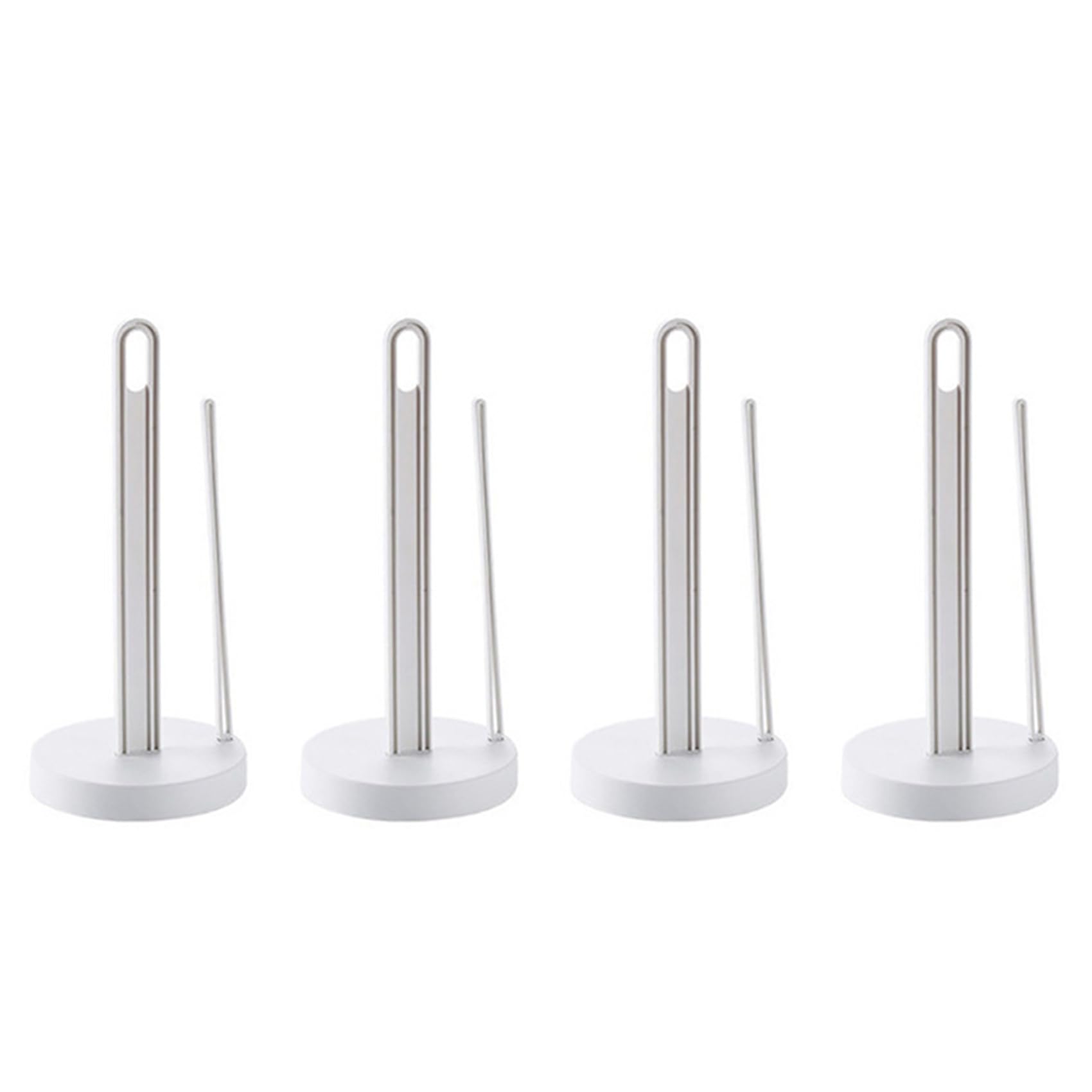 Hndhbfgrt 4X Toilet Kitchen Paper Towel Roller Tissue Holder Plastic Rack Desktop Floor Vertical Napkins Stand Bathroom Storage-A