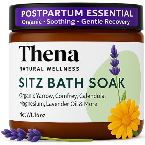 Image of Best Organic Sitz Bath Soak for Postpartum Recovery Care New Mom Essentials & Natural Hemorrhoid Treatment, 100% Natural & Gentle with Pure Epsom & Dead Sea Salts Witch Hazel Lavender Essential Oil