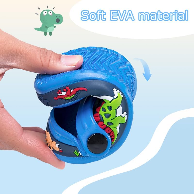 Drecage Toddler Clogs Kids Clogs for Girls Boys Slip on Garden Clogs Slide Sandals Waterproof Beach Pool Shoes Slipper - Image 5