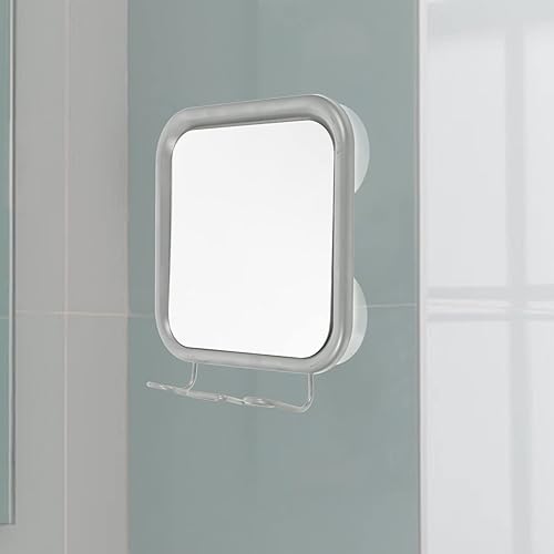 Miniatura 5 de Zerodeko Espejo de ducha, espejo de afeitado con soporte de gancho, espejo sin niebla, espejo de maquillaje de viaje, espejo para colgar en la