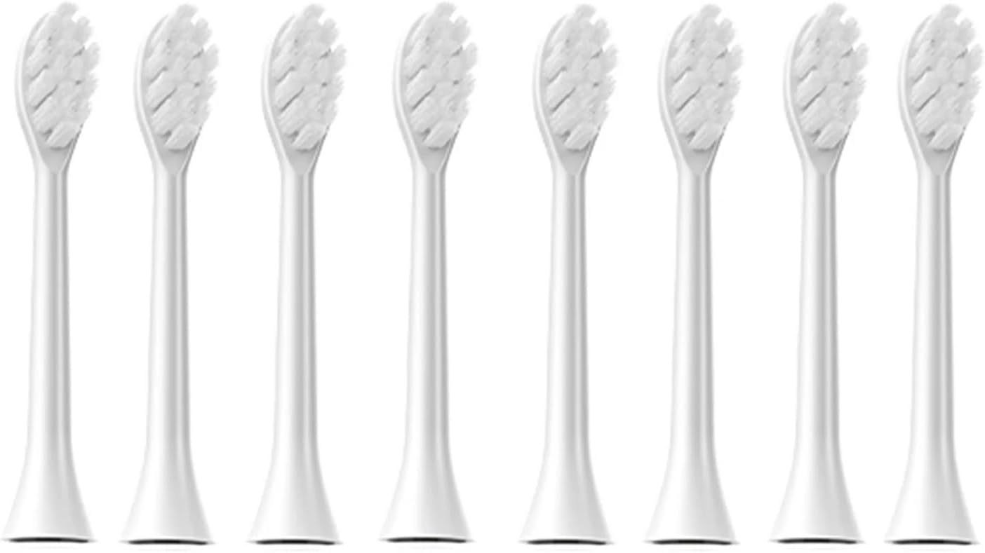 Compatible for SUBORT S6 Wave Electric Toothbrush Replacement Heads, 4 Pack(4 White Brush Head)