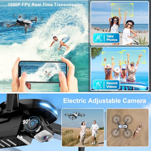 Velcase X61 Drone With Camera 1080P Fpv Foldable Drone For Beginners, Mini Drone With Altitude Hold, Auto-Follow thumb #2
