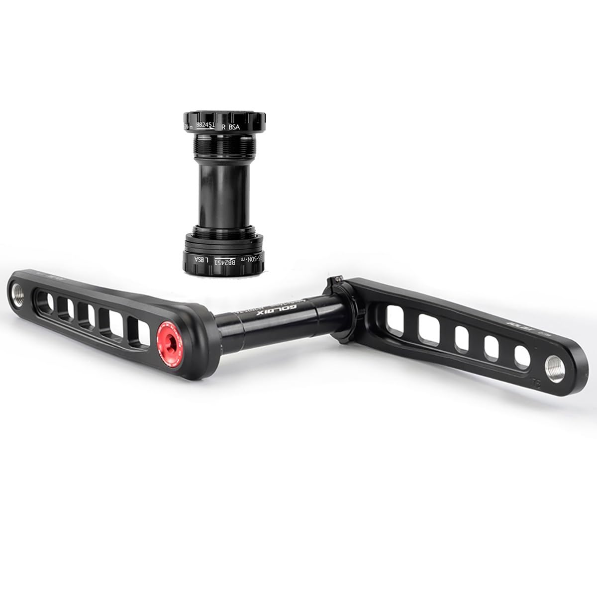 Amazon.co.jp: 自転車クランクセット 52-36T ダブル チェーンリング 7