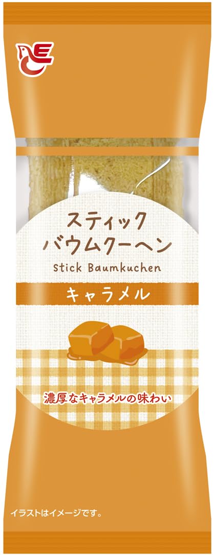 Amazon.co.jp: エースベーカリー スティックバウム キャラメル 1個×8袋