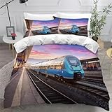 【Parure de Lit 1 Personne】Comprend 1 housse couette 160x200 cm + 2 taies d'oreiller 65x65 cm. Veuillez noter: NON inclus l'oreiller, la couette. SEULEMENT des housses de couette et des taies d'oreiller!