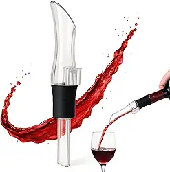 Aerador de Vinho Manual em Acrílico – Design Moderno, Base Estável, Melhor Oxigenação e Sabor para Vinhos