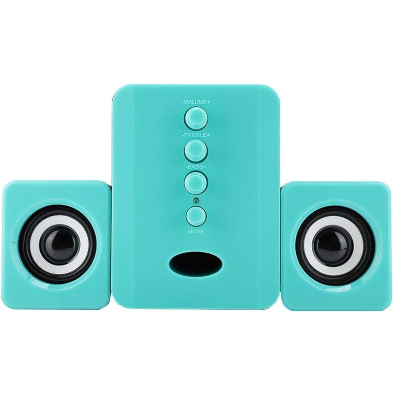 Wendry Bluetooth Speakers, 5V 2.1 Stereo Bass USB Bluetooth Speaker, Details with Professional