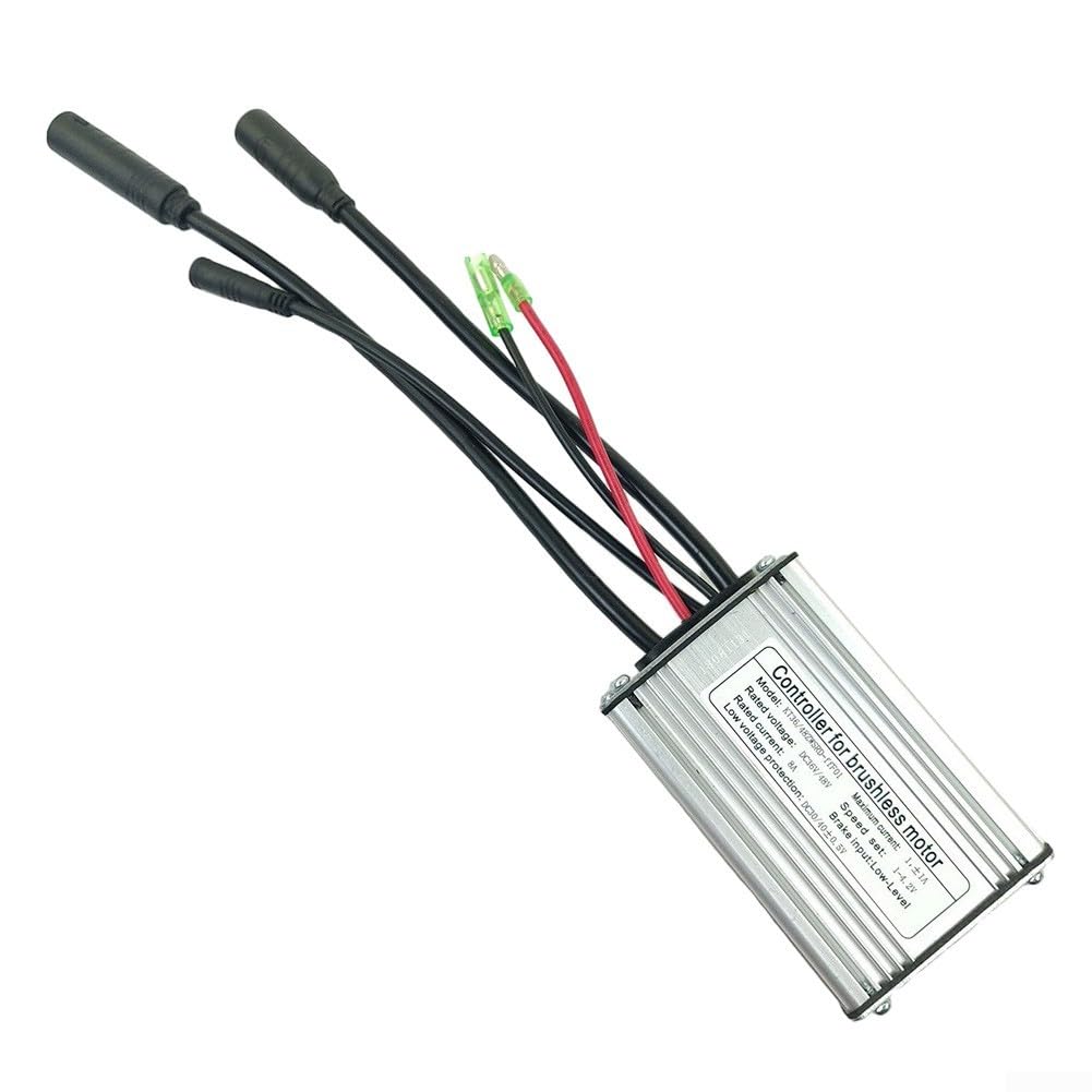 Controlador sin escobillas, 36V/48V 250W Controlador de motor sin escobillas Controlador de onda sinusoidal para bicicleta eléctrica Scooter