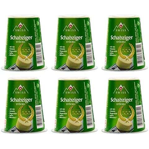 Food-United Schweizer käse g.U. 6x 100 g passende für Pasta & Pizza am Stück Kräuterkäse grüner Schotterkäse Stötzle würzig aromatisch Cover