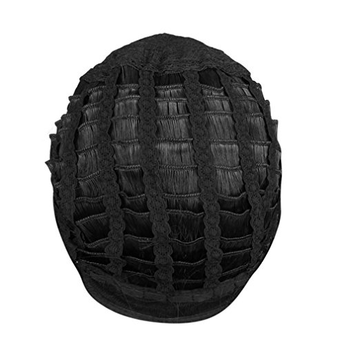 Nero Media lunghezza Parrucca riccia Corto BOB