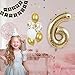 40 Inch Light Gold 60 Number Balloons White Gold Giant 60 Foil Mylar Helium Large Digital Balloon Champagne Gold Birthday Numbers Jumbo Balloons 60th Anniversary Events Party Decorations Supplies