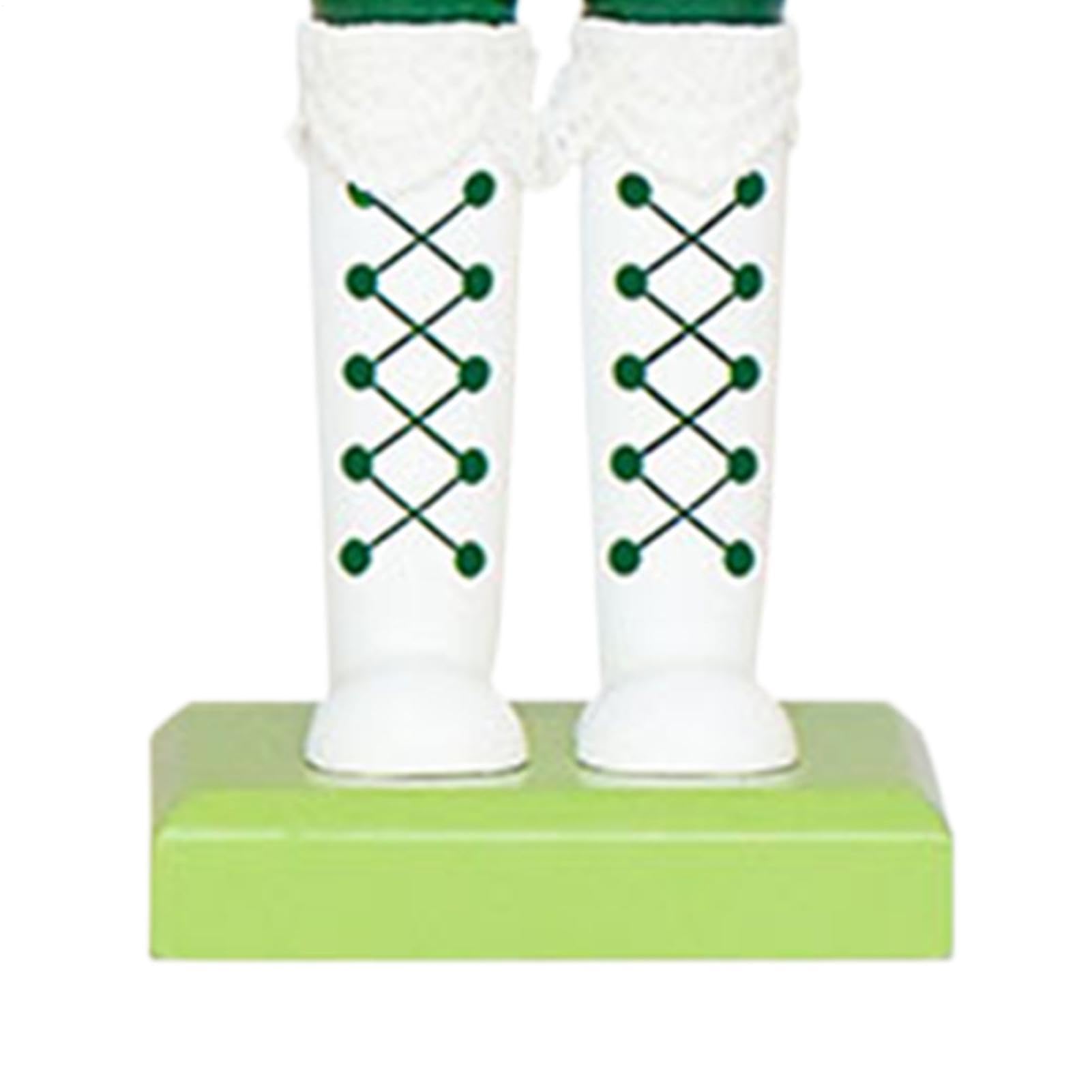 Figuras de cascanueces decoración de mesa de madera coleccionable 38 cm