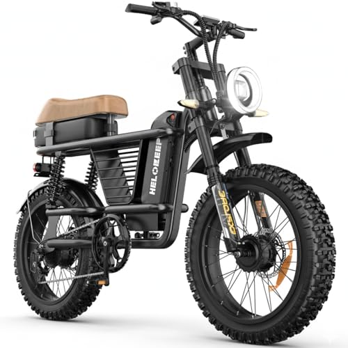 Image of Electric Bike for Adults, 1500W-3000W Peak Fat Tire Ebike, Class 2 Moped Style All-Terrain Electric Bicycle with Advanced Suspension, UL 2849 Certified Removable Battery