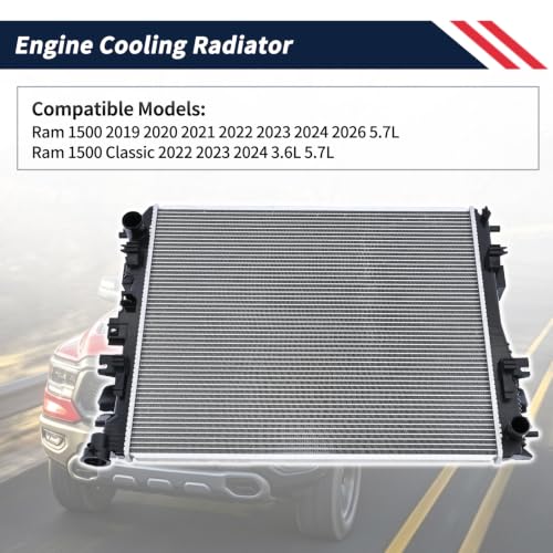 Promrmr 68341188AA Aluminum Radiator