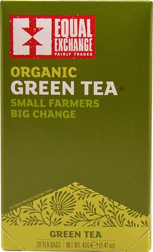 Equal Exchange Organic Green Tea -- 20 Tea Bags - 2 pc