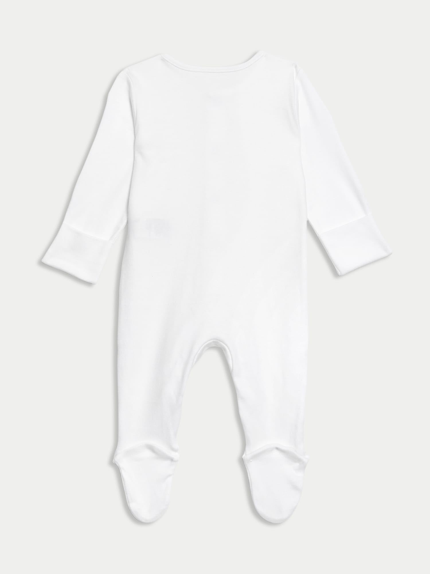 Marks & Spencer Grenouillères Bébé Lot de 5, Mixte Garçon et Fille, 100% Pur Coton, Coupe Standard, Antidérapantes, avec Moufles Anti-Griffures