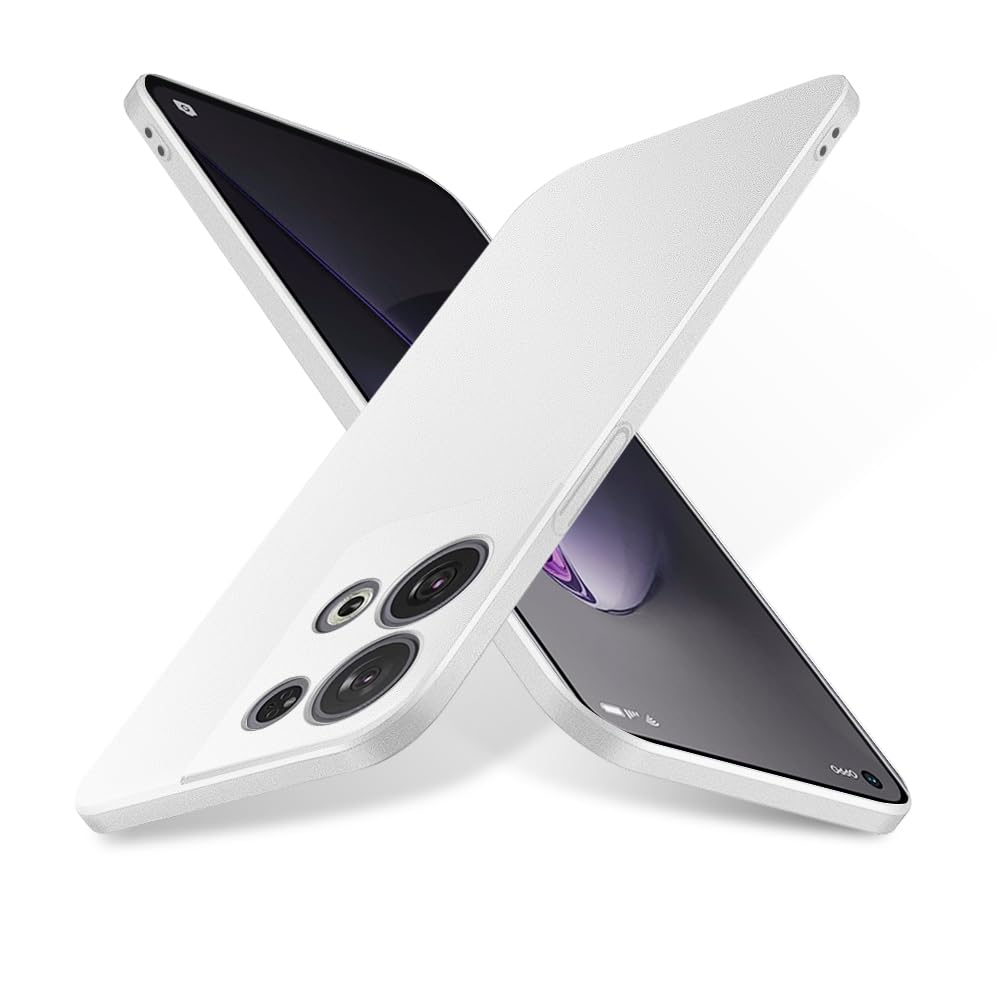 Bastmei Case for Oppo Reno8 Pro 5G/Reno 8 Pro 5G, Ultralight Ultra Thin Scratch-Resistant Non-Slip Camera Protection Matte Texture Hard PC Ash Colour