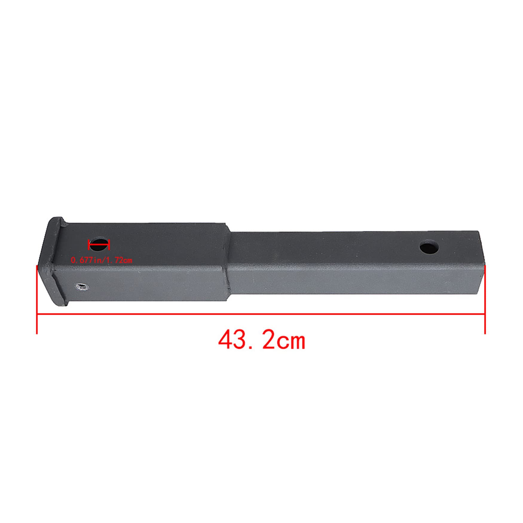 2 Inch Hitch Extender Waltyotur 12 Inch Hitch Extension Receiver 2 Inch Extender 5/8 Inch Pin Hole 4000 LBS Tow Capacity 84433 Black In | Whizz Hitch Step 2 Inch Receiver - Foto 2