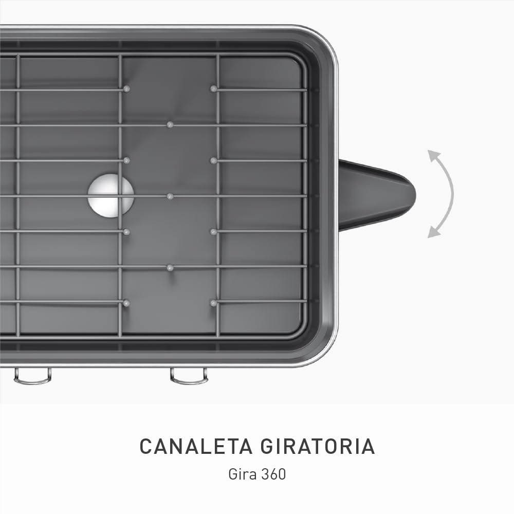simplehuman KT1181 escurreplatos de acero, gris, acero inoxidable cepillado