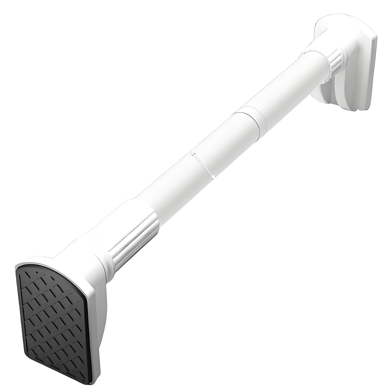 Heavy Du Pole 32 mm Exble 80410 cm Diseño sin taladro, 50 kg, soporte multiusos para baño, ventana, cocina, armario, color blanco y negro