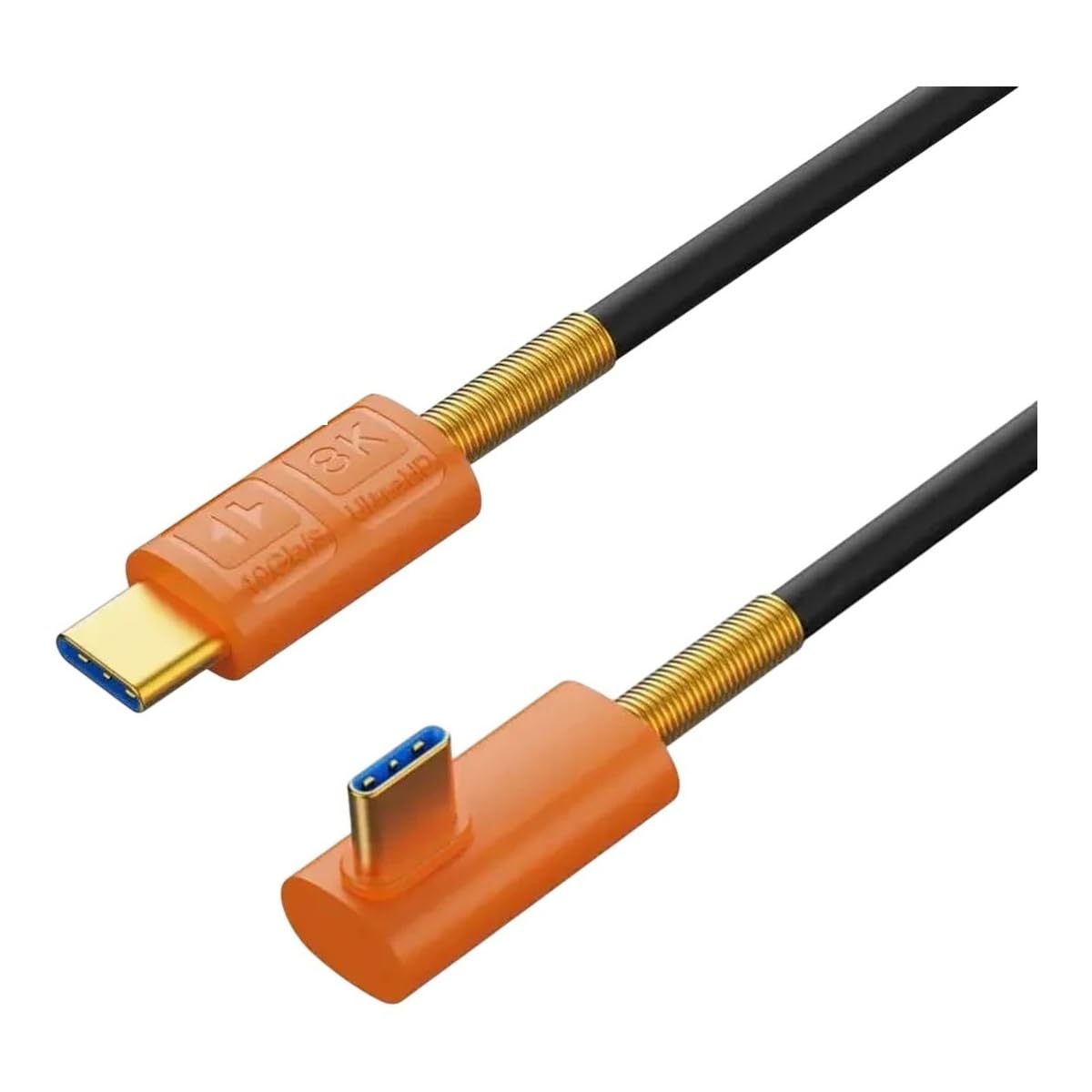 Soft Siilicoine USpB4 Data Cable Type-C Male to Male Compatible with Thunderbolt 40Gbps High-Speed Charging Support 8K Projection Cable PD240w