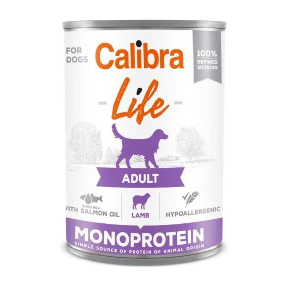 Calibra Life Lamb Adult Wet Dog Food - X 400G Salmon Size 6