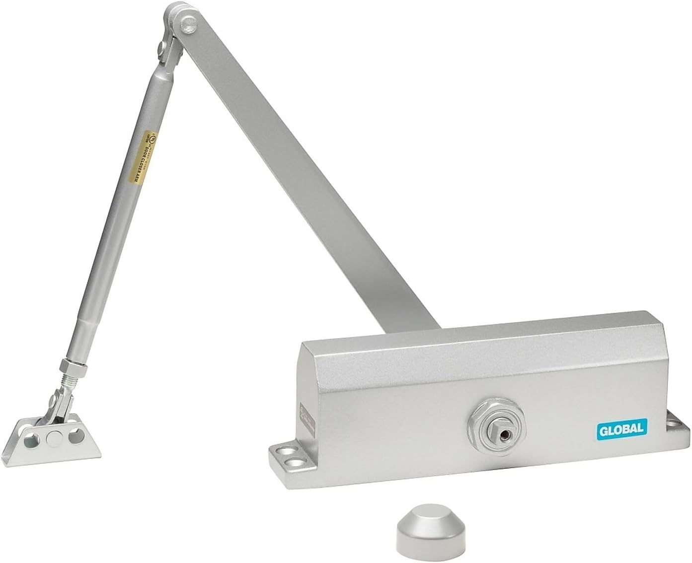 Commercial Door Closer in Aluminum Finish , with Backcheck - Size 4 , small - TC2204-BC-AL