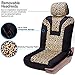 COOLBEBE Leopard Car Seat Covers, Cheetah Pattern Integrated Auto Seat Cover Car Protector Interior Accessories, Airbag Compatible, Universal Fits for Cars, SUV, Truck