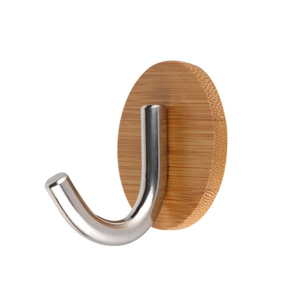 DXTFDHB Towel Hook, Self Adhesive Wood Hooks, for Bathroom / Kitchen / Office(8 Pack)