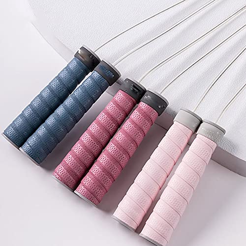 XIANGFATS Cuerda Saltar Cuerdas de Salto Ajustable Ropas de Salto ponderadas con Bloqueo de Peso Rodamientos de Cable Entrenamiento de Aptitud Mango Antideslizante (Color : Blue)