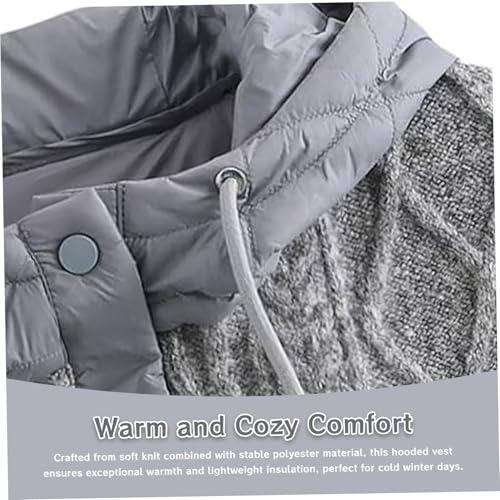 Chaleco con espalda acolchada para mujer chaqueta ligera sin mangas invierno 6