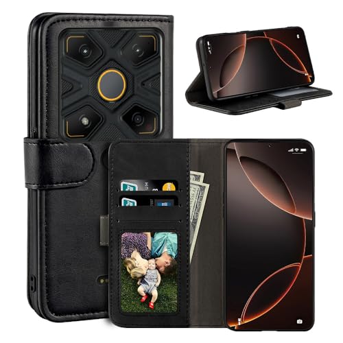 UOGNADGD ���U�[�t���b�v�J�o�[ AGM Glory G1S Pro �Ƃ̌݊������� �J�[�h�X���b�g�t���E�H���b�g�P�[�X�A�}�O�l�b�g�N���[�W���[�A�L�b�N�X�^���h�ARFID�ϏՌ��t�H���I (�u���b�N)