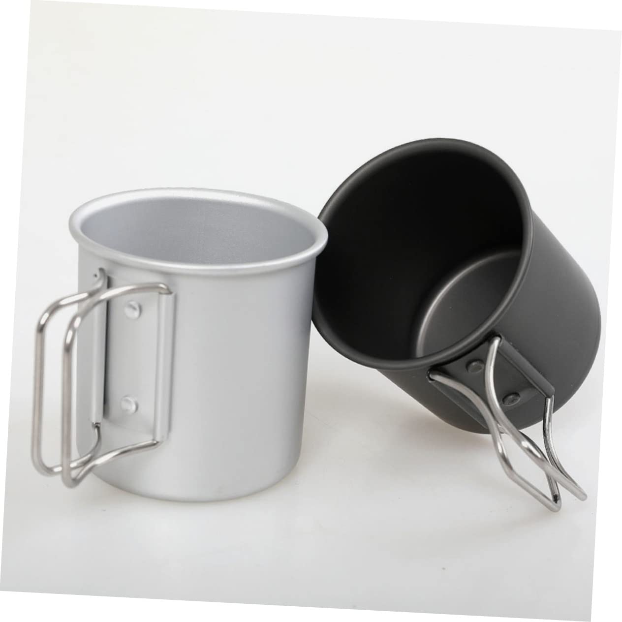 4 Stücke Camping Becher Tragbare Wasser Tasse Für Outdoor Aluminium Legierung Tasse Wandern Praktische Wasser Flasche