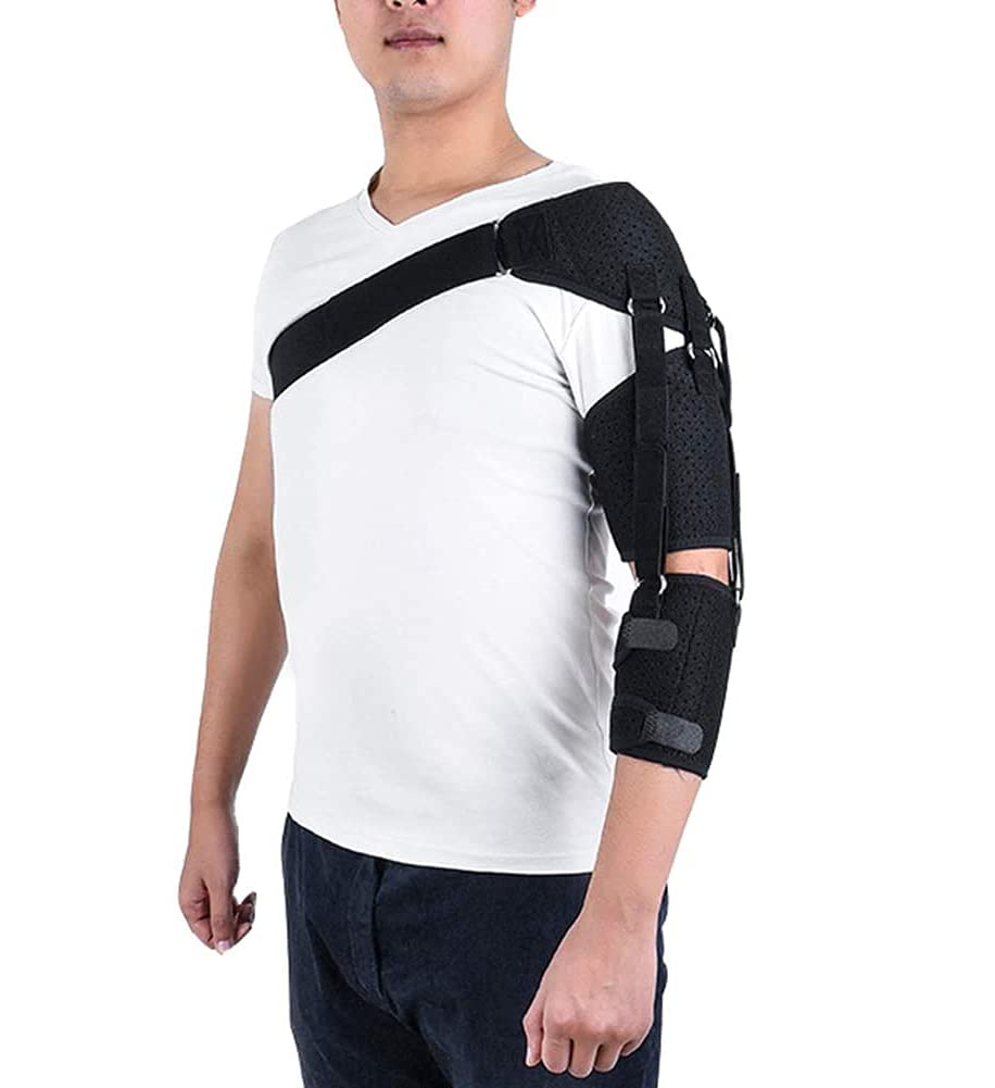 jjff Shoulder Brace for Men Women, Support Correct Belt with Adjustable Straps Right Left Single Pads for Stroke Hemiplegia Subluxation Dislocation Recovery Rehabilitation Straps.
