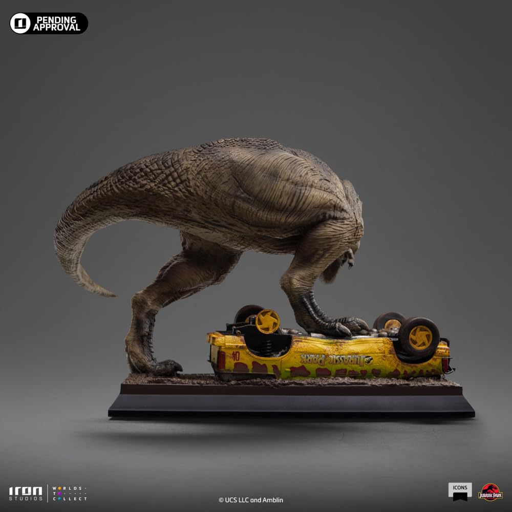 Iron Studios Jurassic Park T-Rex Attack Icons Statue