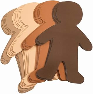 Colorations Multicultural Big People Shapes Set of 24, Multicultural Glossy Card, Skin Color Paper, Kids Around The World, Cardboard People, People Shapes, Multicultural, Diversity