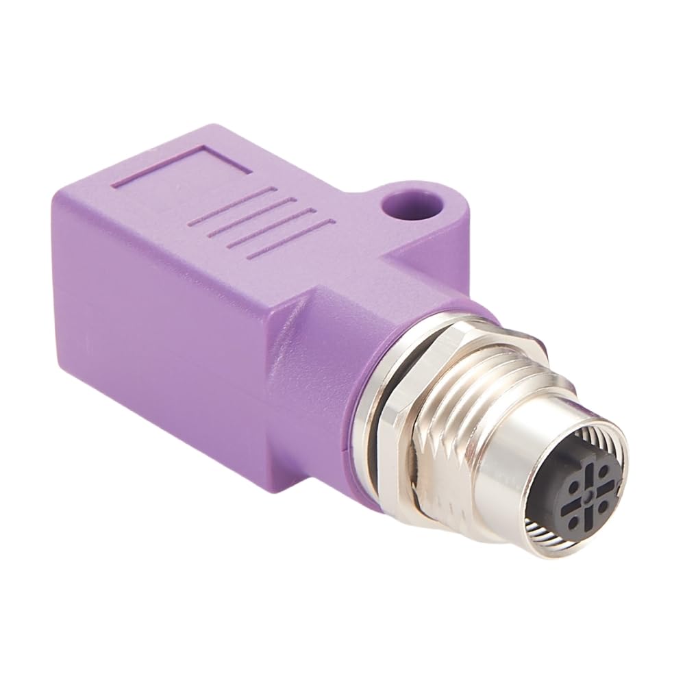 M12 4-poliger D-Code auf RJ45-Buchse, Profinet M12 auf RJ45 Schalttafelmontage, Schottadapterbuchse, wasserdicht, industrieller Rundstecker für industrielle Automatisierung (M12-Buchse auf RJ45 gerade