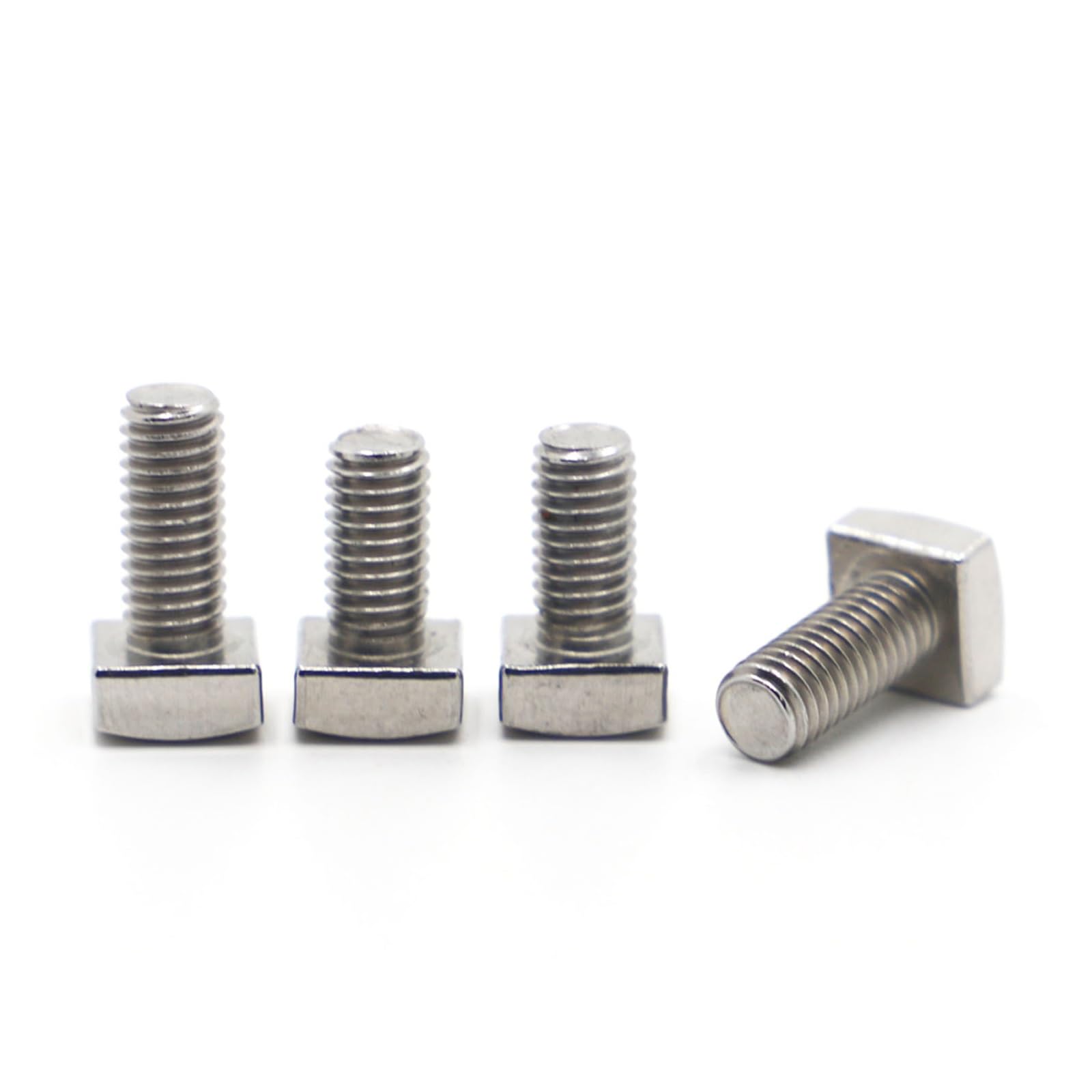 10 pz 304 Viti a Testa Quadrata in Acciaio Inox Bulloni M5 M6 M8(25mm,M8 10pcs)