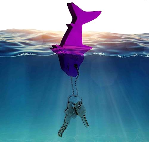 Miniatura 2 de Liangery Llavero flotante para llaves de barco, llavero flotante de pesca marina en estilo tiburón llavero flotante con gran flotabilidad