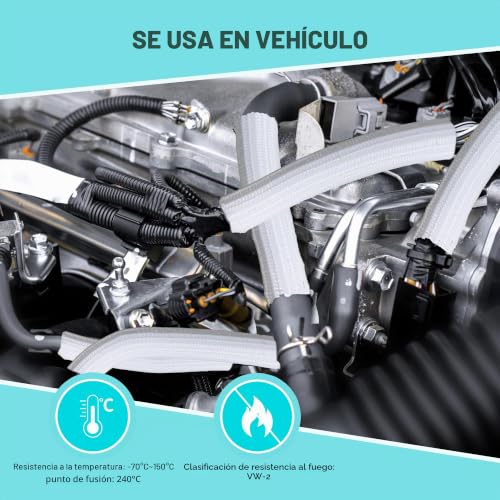Miniatura 4 de Yuanpals Funda Organizadora De Cables, 13 Mm - 3 M, Tubo De Gestión De Cables Para Pc Tv, Organizador De Cables Automático Para El Hogar, Oficina Blanco