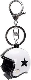 Motorcycle Mini Helmet Keychain Key Case Key Ring Key Chain Charm Multicolour