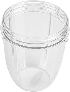 Samfox Juicer Cup, 18/24/32OZ Clear Cups Juicer Cup Parts Mug Replacement Compatible with NutriBullet Nutri 900W(18OZ)